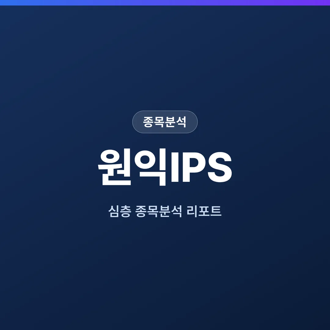 원익IPS 종목분석
