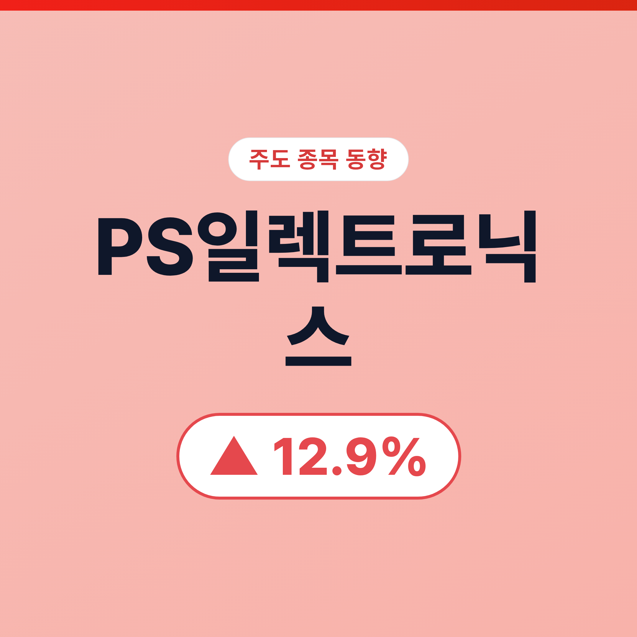 PS일렉트로닉스 07/08 PS일렉트로닉스, 50억 자사주 취득 신탁계약 체결로 주가안정