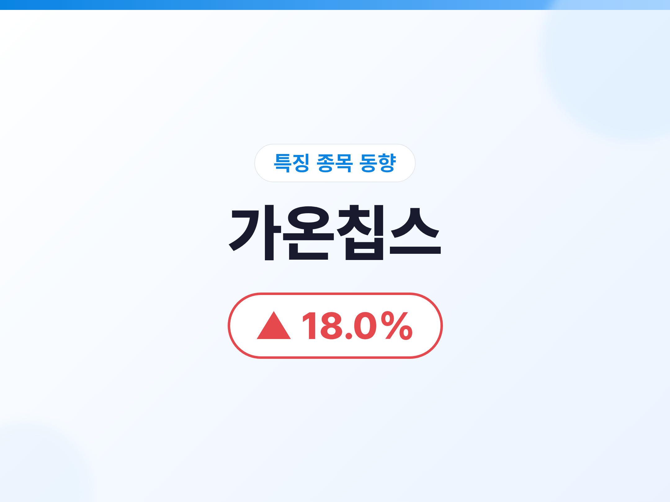 가온칩스 07/07 가온칩스 +18.0%, 삼성 파운드리 흑자전환 기대에 DSP 역할 재조명