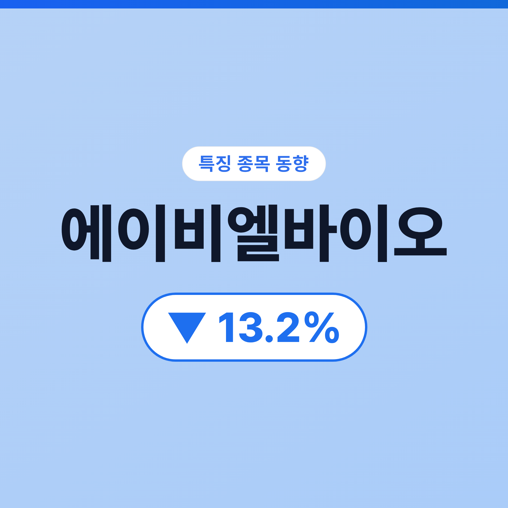 에이비엘바이오 07/08 에이비엘바이오, 외국인 2.9조원 집중 매도로 서킷브레이커 발동