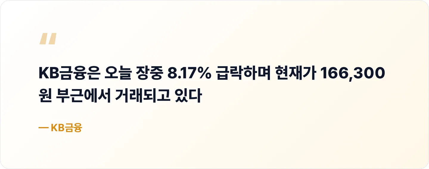 KB금융 핵심 문장