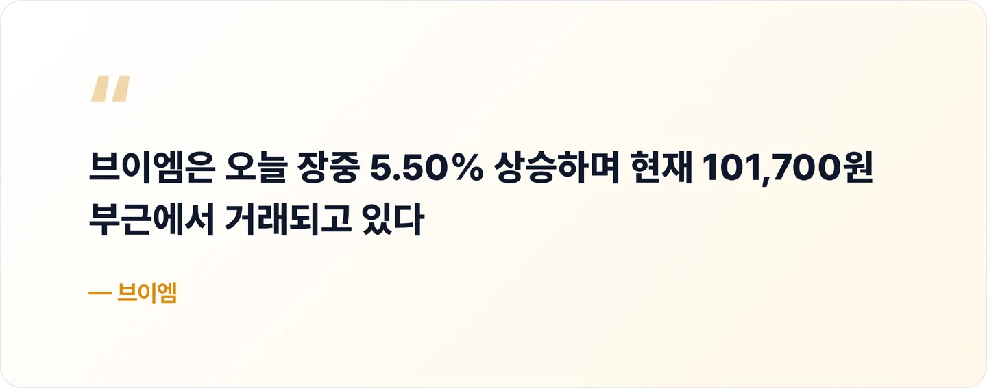 브이엠 핵심 문장