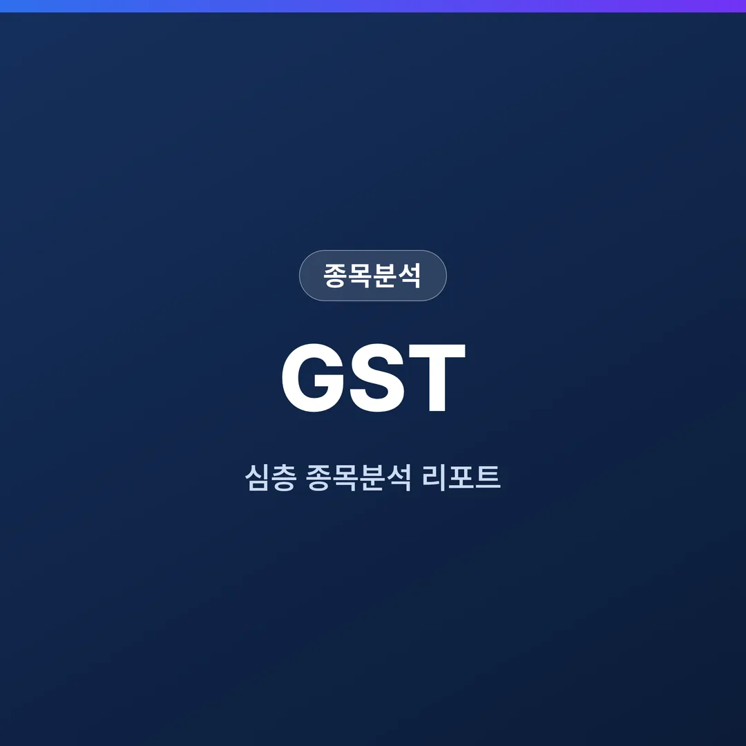 GST 종목분석
