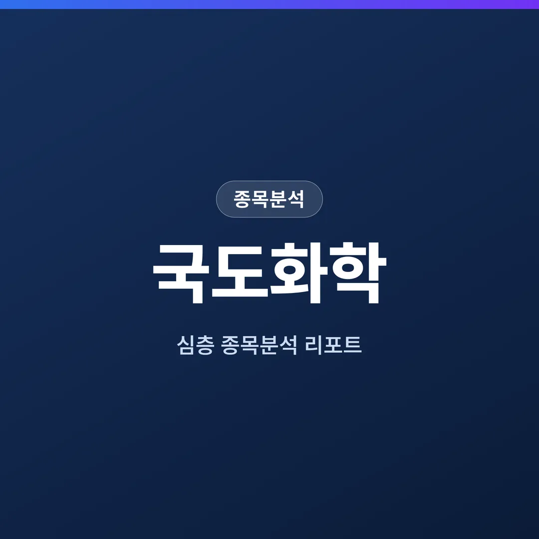 국도화학 종목분석