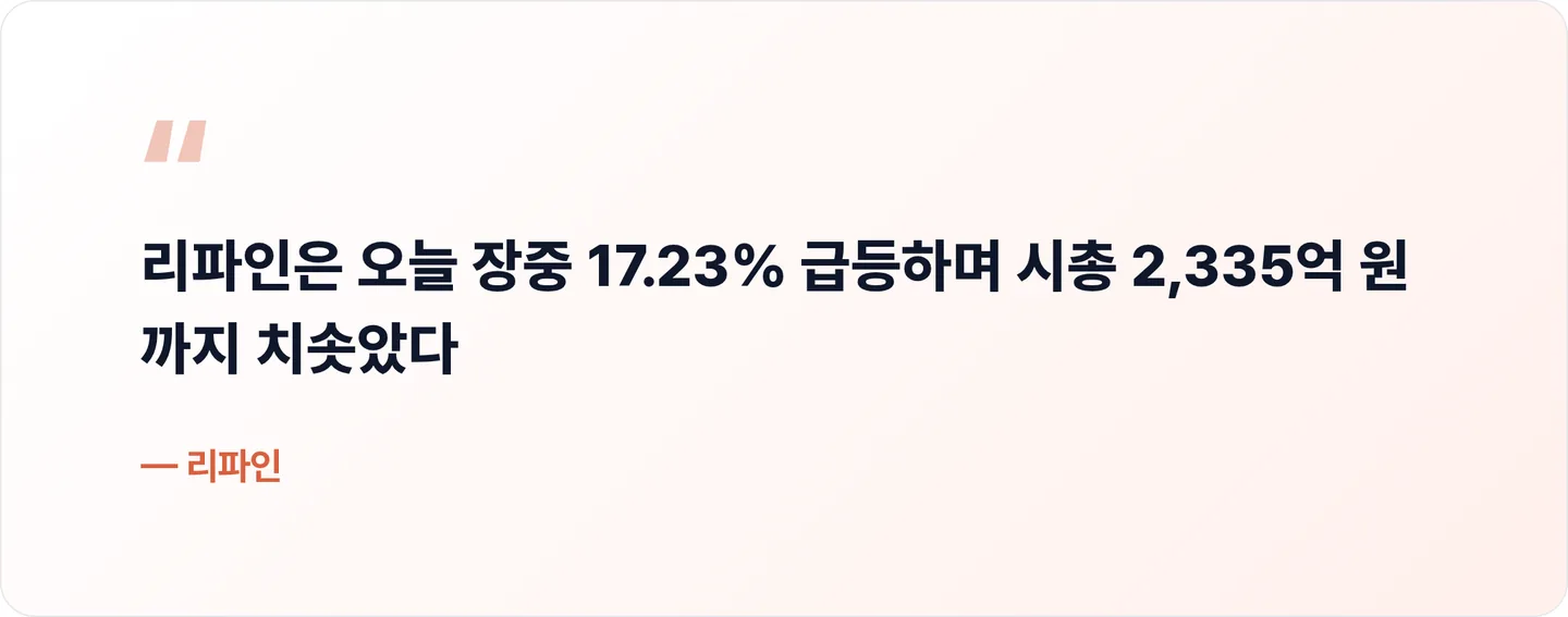리파인 핵심 문장