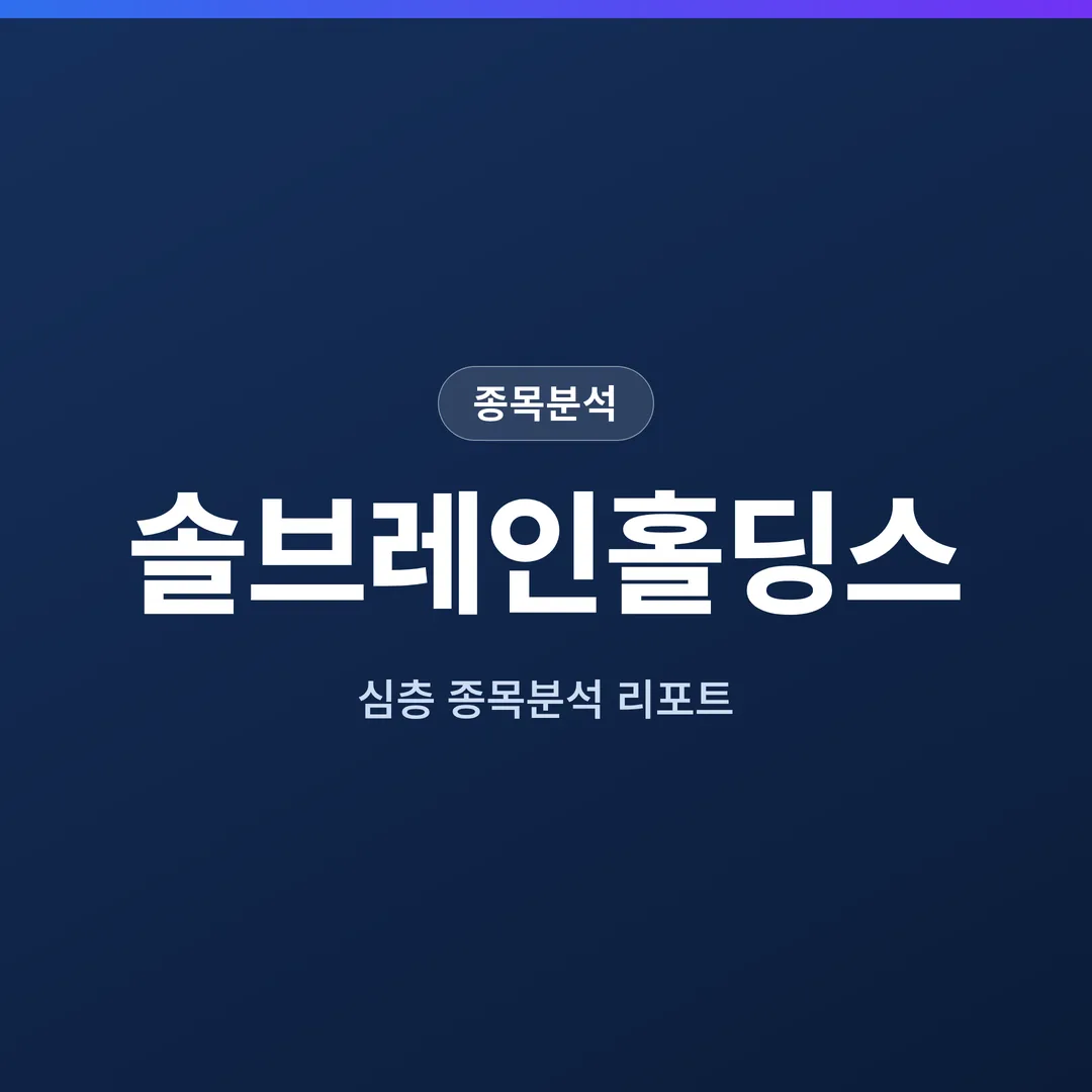 솔브레인홀딩스 종목분석