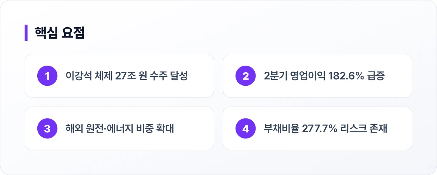 대우건설 핵심 요점
