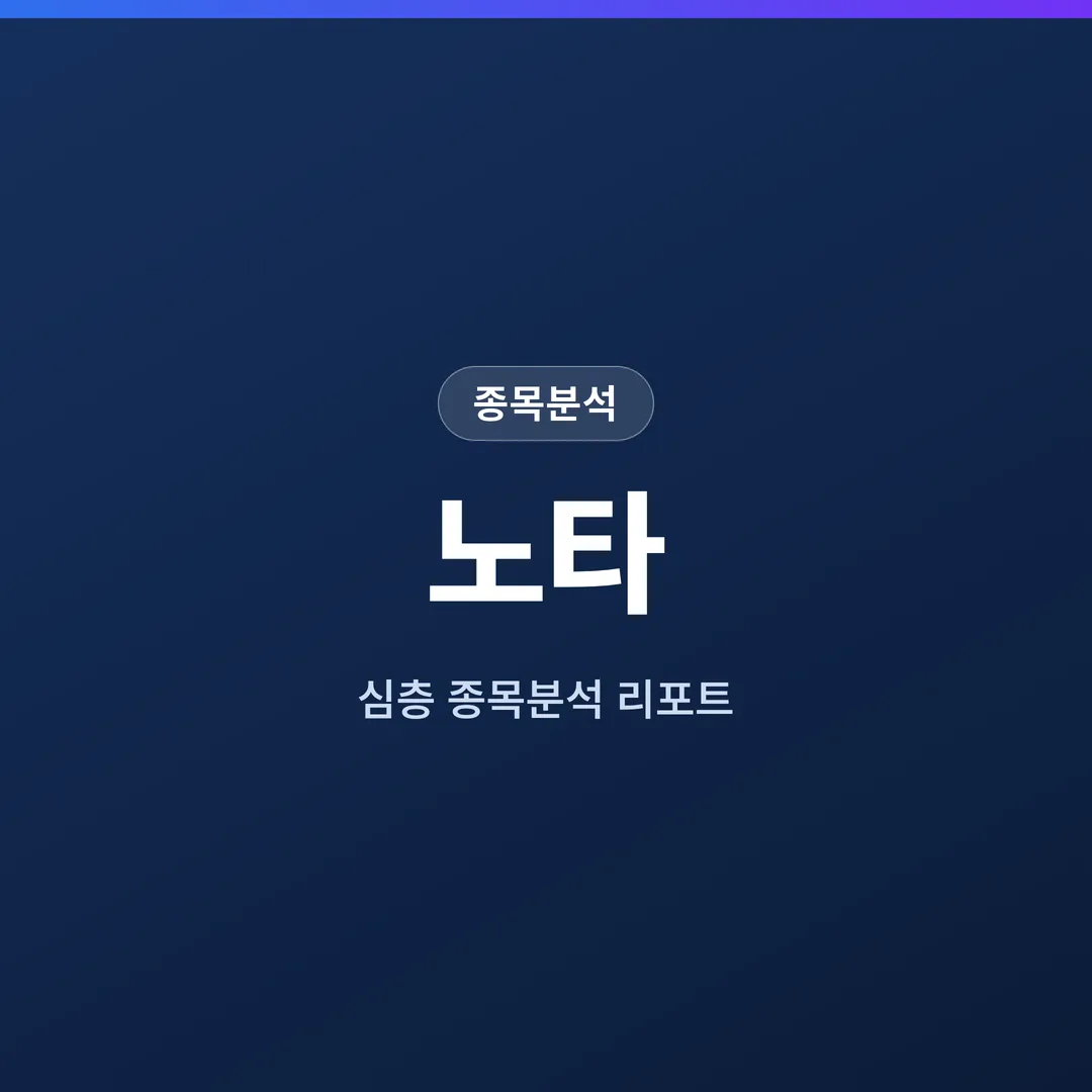 노타 종목분석